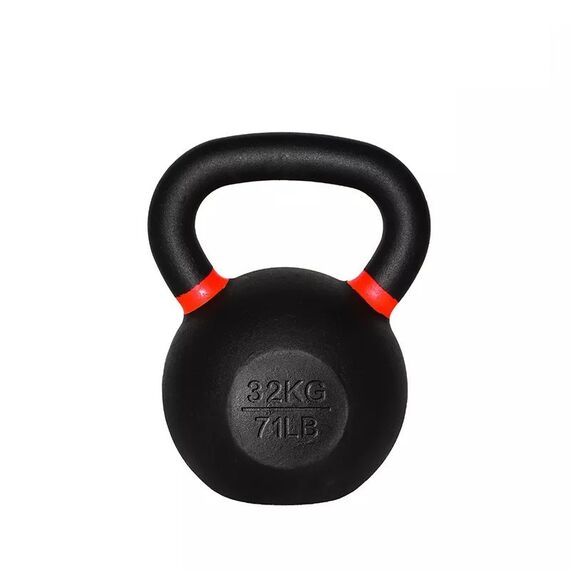 Гиря MD Buddy MD2219 железная, с цветными кольцами, 32 кг фотографии