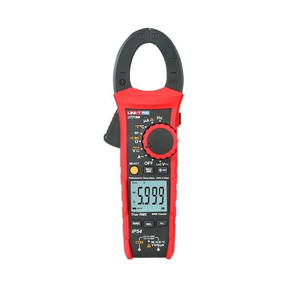 Токоизмерительные клещи UNI-T UT219M 1000В, 600А, 60МОм, температура фотографии