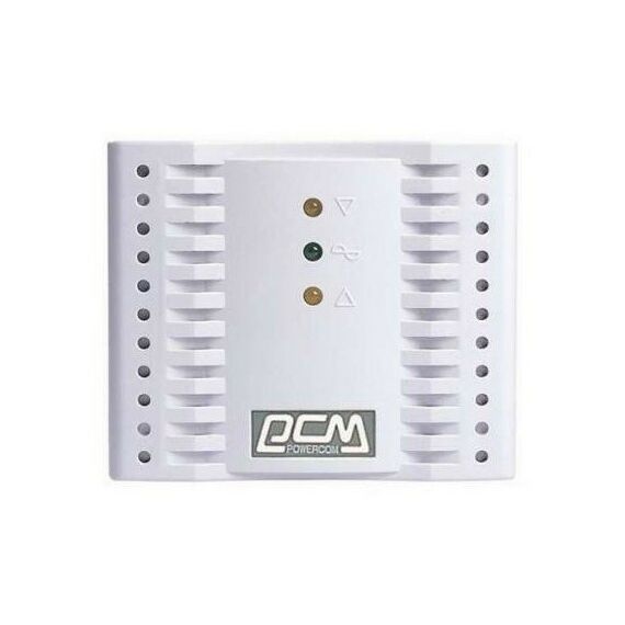 Стабилизаторы напряжения: Стабилизатор PowerCom TCA-3000 Whitex вх.187~253 В, вых. 220V±5%, 4  розетки Euro фотографии