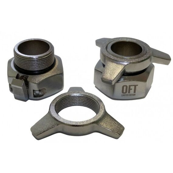 Аксессуары для тренажеров: Замки для пауэрлифтинг грифа премиальные Original FitTools FT-CLWPB пара фотографии