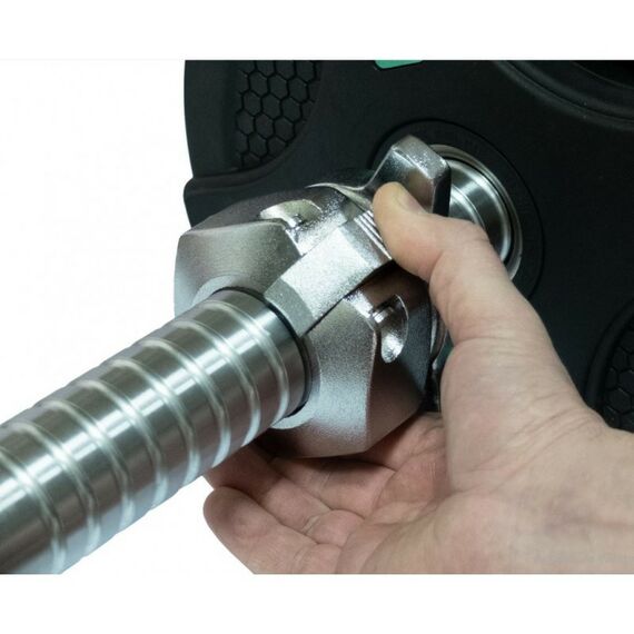 Аксессуары для тренажеров: Замки для пауэрлифтинг грифа премиальные Original FitTools FT-CLWPB пара фотографии