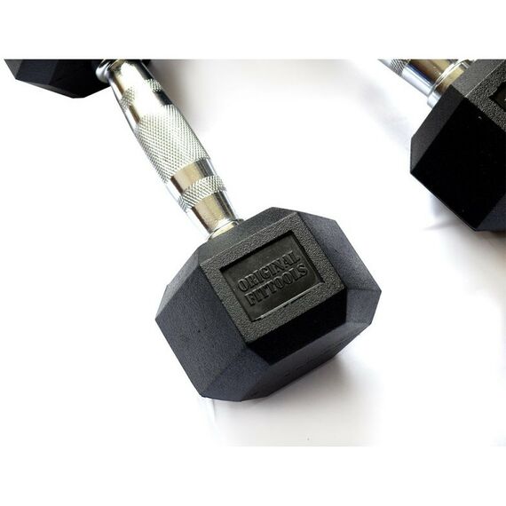 Гантели: Гантель гексагональная Original FitTools FT-HEX-47,5 47,5 кг фотографии