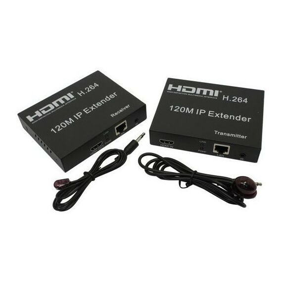 Переходники, разветвители: Удлинитель  HDMI Extender HDMI 19F -> RJ45 -> HDMI 19F, до 120м +б.п. фотографии