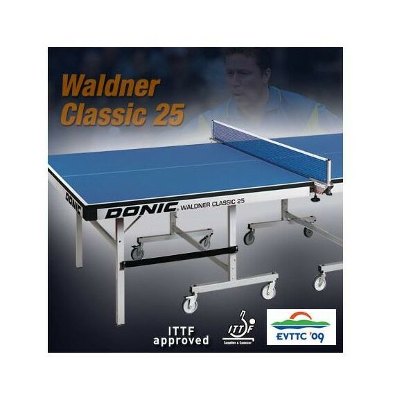 Теннисные столы: Теннисный стол DONIC WALDNER CLASSIC 25 BLUE без сетки фотографии