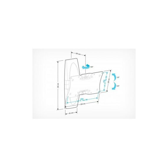 Крепеж для аудио-видео техники: Кронштейн для ТВ Holder LCDS-5062 белый фотографии