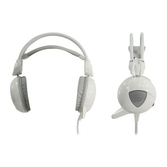 Наушники и гарнитуры: Наушники с микрофоном A4-Tech Bloody G310 White шнур 2.2м, с регулятором громкости фотографии