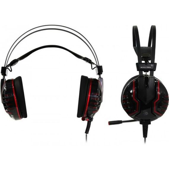 Наушники и гарнитуры: Наушники с микрофоном A4-Tech Bloody M615 Black-Red с регулятором громкости,  шнур 1.3+1м фотографии