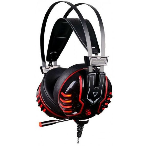 Наушники и гарнитуры: Наушники с микрофоном A4-Tech Bloody M615 Black-Red с регулятором громкости,  шнур 1.3+1м фотографии