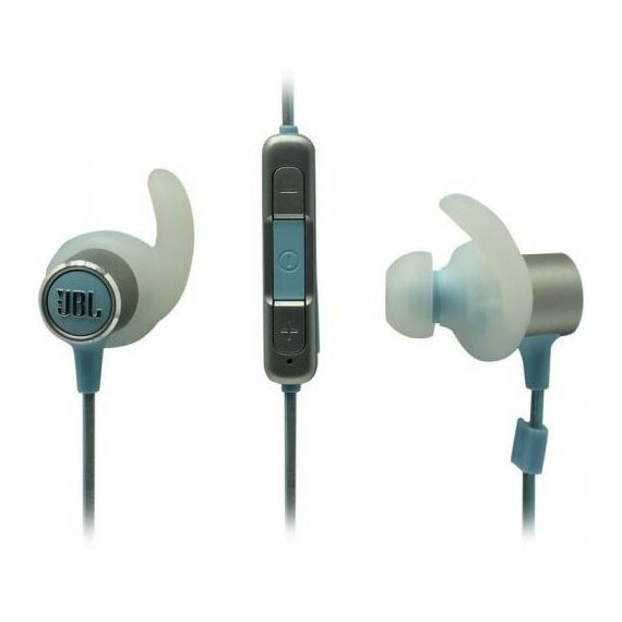 Наушники и гарнитуры: Наушники с микрофоном JBL Reflect Mini 2 Blue, с регулятором громкости [JBLREFMINI2TEL] фотографии