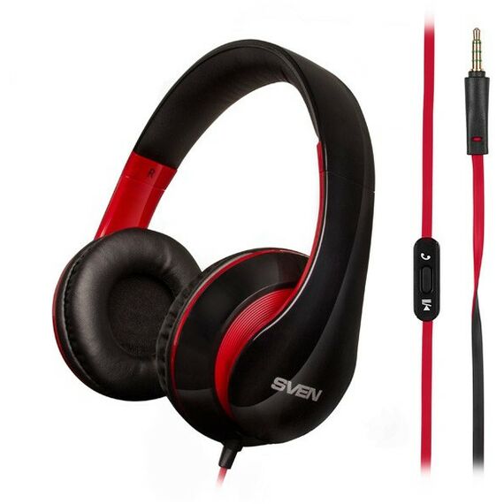 Наушники и гарнитуры: Наушники с микрофоном SVEN AP-940MV Black&Red 1.2м фотографии