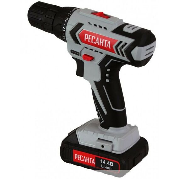 Дрели и шуруповерты: Дрель-шуруповерт аккумуляторная РЕСАНТА ДА-14-2Л фотографии
