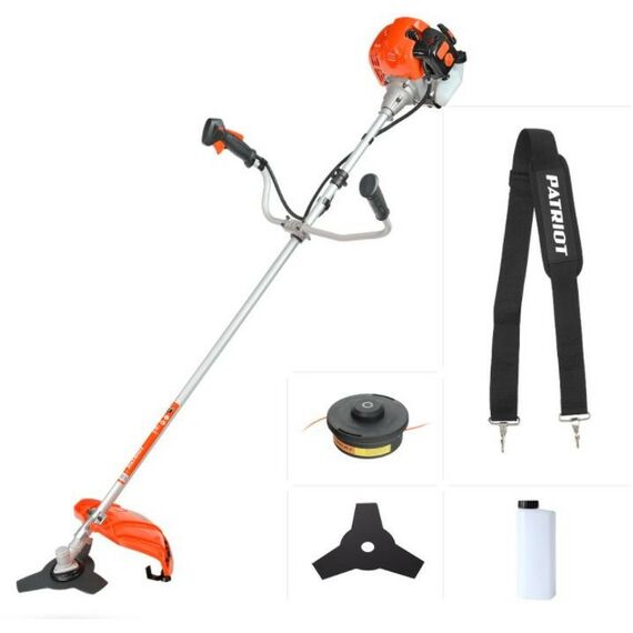 Триммеры: Бензотриммер Patriot PT 553 3.0 л.с/2.2кВт, 52 см3, нож/леска 2.4мм, неразборная штанга [250108444] фотографии