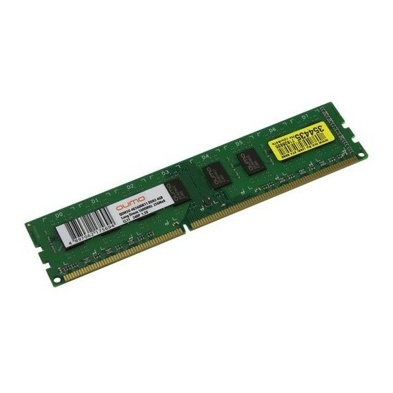 Оперативная память: Модуль памяти QUMO 4Gb DDR3 DIMM <PC3-12800> CL11 [QUM3U-4G1600K11] фотографии