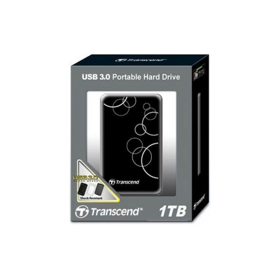 Внешние жесткие диски: Внешний жесткий диск Transcend StoreJet 25A3 1Tb USB3.0 Portable 2.5" EXT RTL [TS1TSJ25A3K] фотографии