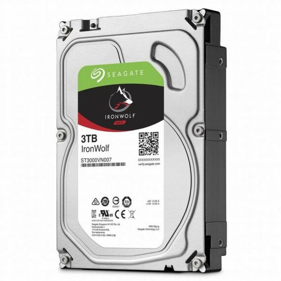 Жесткие диски: Жесткий диск Seagate 3 Tb IronWolf NAS SATA 6Gb/s 3.5" 5900rpm 64Mb [ST3000VN007] фотографии