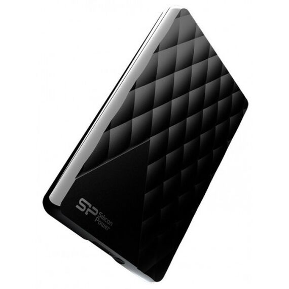 Внешние жесткие диски: Внешний HDD Silicon Power Diamond D06 2Tb Black USB3.0 Portable 2.5" HDD EXT RTL [SP020TBPHDD06S3K] фотографии