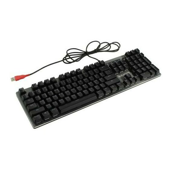 Клавиатуры: Клавиатура A4-Tech Bloody B760 Gray LK Black 104КЛ, USB, подсветка клавиш фотографии