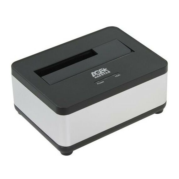 Аксессуары для жестких дисков: Док-станция AgeStar 3UBT7-Silver для подключения 3.5"/2.5"SATA HDD, USB3.0 фотографии