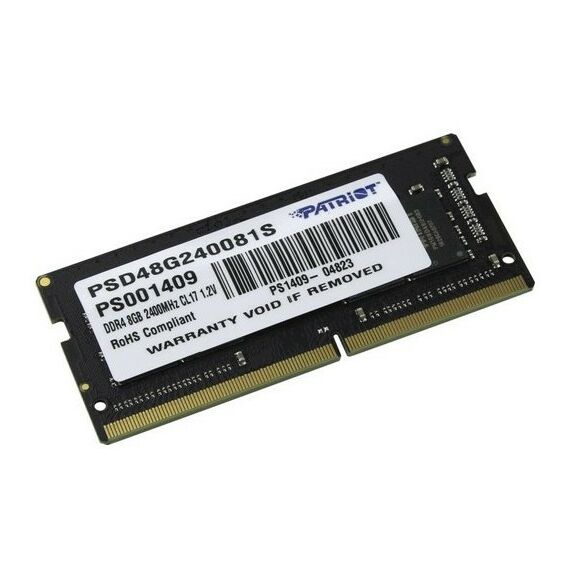 Память для ноутбуков: Модуль памяти Patriot 8Gb DDR4 SODIMM <PC4-19200> CL17 for NoteBook [PSD48G240081S] фотографии