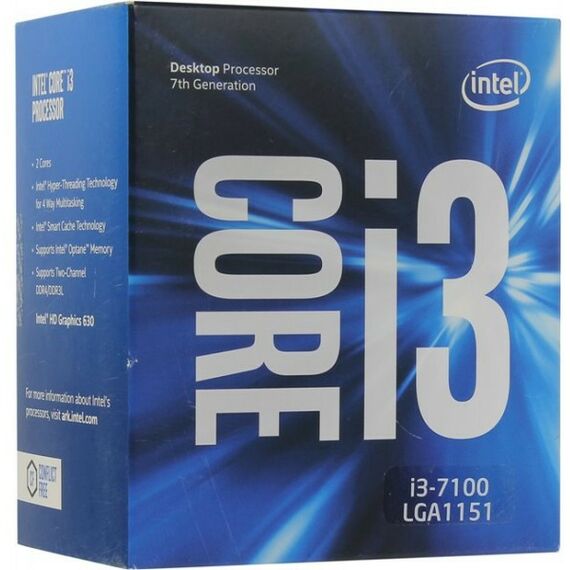 Процессоры: Процессор Intel Core i3-7100 BOX 3.9 GHz/2core/SVGA HD Graphics 630/0.5+ 3Mb/51W/8 GT/s LGA1151 фотографии