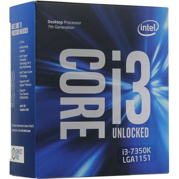Процессоры: Процессор Intel Core i3-7350K BOX 4.2 GHz/2core/SVGA HD Graphics 630/ 4Mb/60W/8 GT/s LGA1151 без кулера фотографии