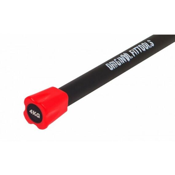 Фитнес оборудование: Бодибар Original FitTools FT-BDB-4 4 кг, красный наконечник фотографии