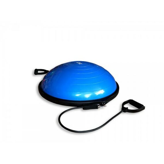 Фитнес оборудование: Полусфера гимнастическая надувная Original FitTools FT-BSU-R2 с эспандерами и насосом фотографии
