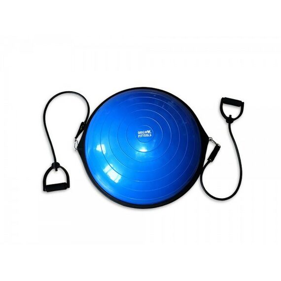 Фитнес оборудование: Полусфера гимнастическая надувная Original FitTools FT-BSU-R2 с эспандерами и насосом фотографии