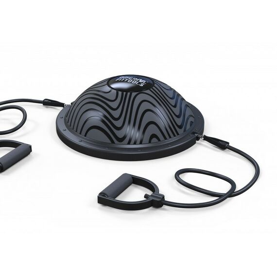 Фитнес оборудование: Полусфера гимнастическая Original FitTools FT-BSU-R3 надувная с эспандерами и насосом фотографии