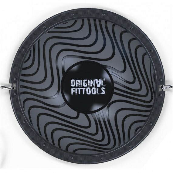 Фитнес оборудование: Полусфера гимнастическая Original FitTools FT-BSU-R3 надувная с эспандерами и насосом фотографии