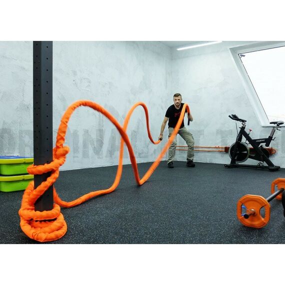 Фитнес оборудование: Канат для функционального тренинга Original FitTools FT-BTR-50-9100 50 мм х 9,1 м фотографии