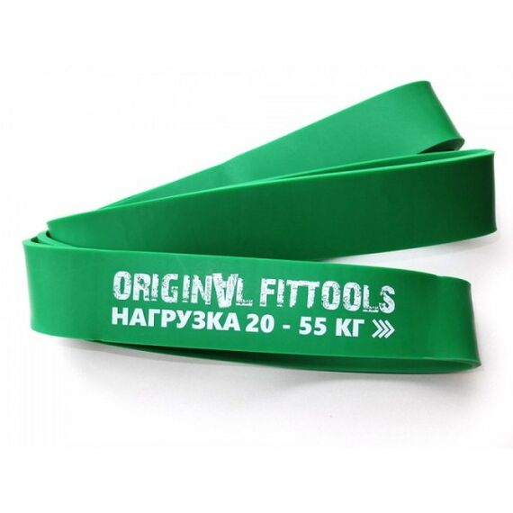 Фитнес оборудование: Эспандер ленточный Original FitTools FT-EX-208-44 длина по окружности 208 см, толщина 4,5 мм, ширина 44 мм, с логотипом фотографии