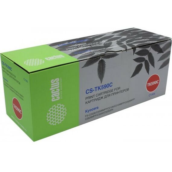 Для Kyocera: Картридж Cactus CS-TK590C Cyan для Kyocera FS-C2026/2126/2526/2626/5250 фотографии