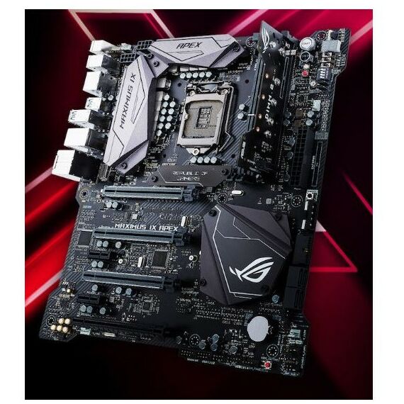 Материнские платы: Материнская плата Asus MAXIMUS IX APEX LGA1151 <Z270> 4xPCI-E HDMI+DP GbLAN SATA ATX 2DDR4 RTL фотографии