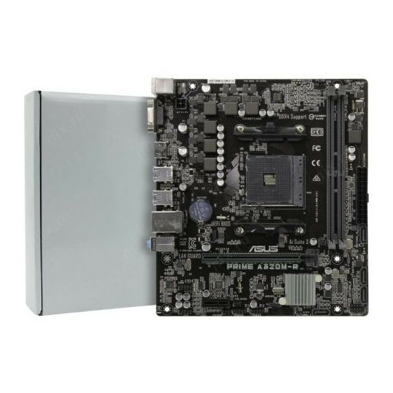 Материнские платы: Материнская плата Asus PRIME A320M-R-SI AM4 <A320> PCI-E Dsub+HDMI GbLAN SATA  MicroATX 2DDR4 RTL фотографии
