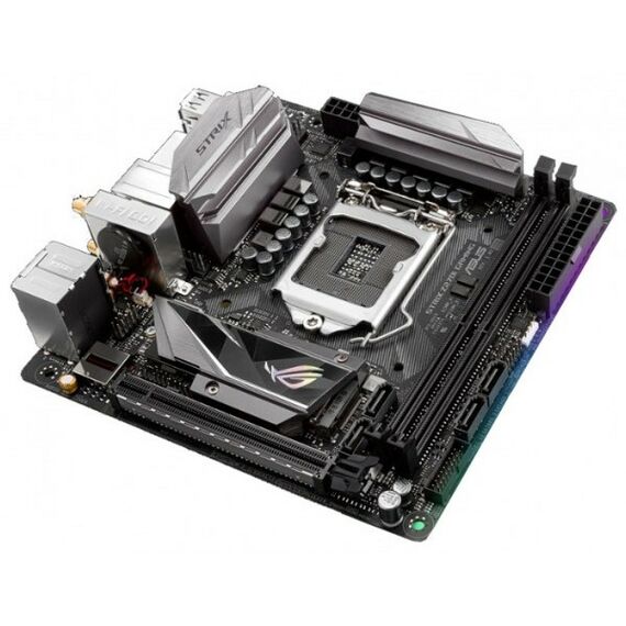 Материнские платы: Материнская плата Asus STRIX Z270I GAMING LGA1151 <Z270> PCI-E HDMI+DP GbLAN+WiFi SATA Mini-ITX 2DDR4 RTL фотографии