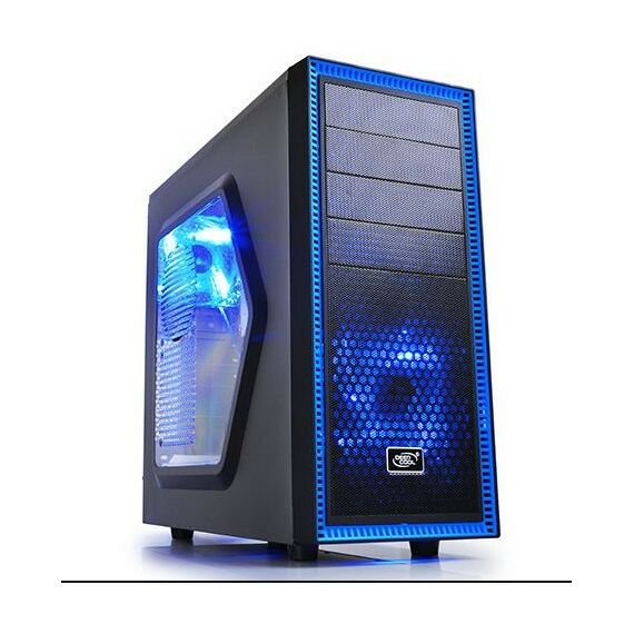 Корпуса компьютерные: Корпус Deepcool TESSERACT SW Black Miditower ATX без БП, с окном [DP-CCATX-TSRBKBL] фотографии