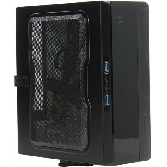 Корпуса компьютерные: Корпус PowerMAN EQ-101-6117414 Desktop Mini-ITX 200W 24+4пин фотографии