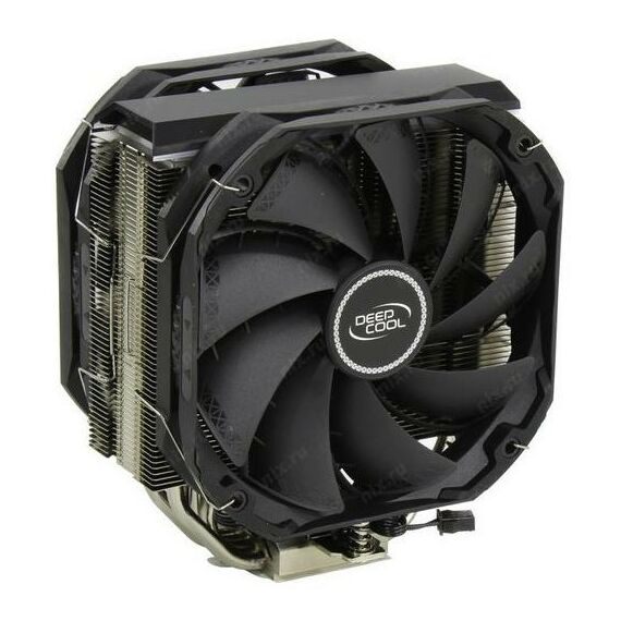 Вентиляторы и охлаждение: Охладитель Deepcool AS500 PLUS 4пин, 1155/1200/2011/2066/AM4-FM2, 500-1200об/мин, Al+тепл.трубки [R-AS500-BKNLMP-G] фотографии