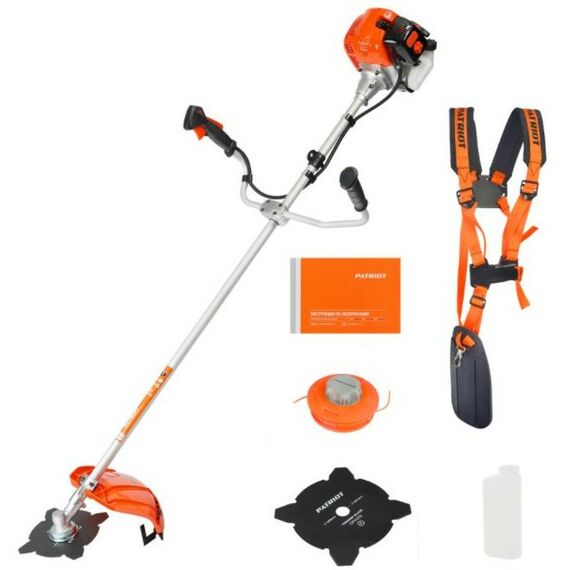 Триммеры: Бензотриммер Patriot PT3555ES Country 1.8л.с/1.32кВт, 33см3, нож/леска 3мм, неразборная штанга [250108036] фотографии