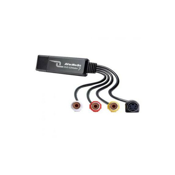 Оборудование для видеомонтажа: Устройство для захвата видео AVerMedia DVD EZMaker 7 Analog to Digital Converter, S-video/RCA-In фотографии