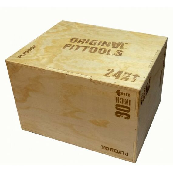 Фитнес оборудование: Платформа для запрыгивания Original FitTools FT-PLYO1 Высота изделия 500 - 600 - 700 мм, плиометрическая фотографии
