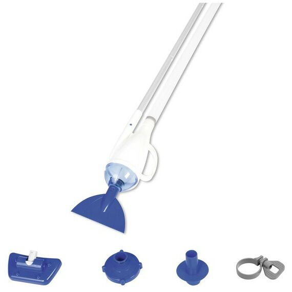 Бассейны: Пылесос для бассейна BestWay 58212 вакуумный, 3 предмета: 2 насадки, ручка 190 см фотографии