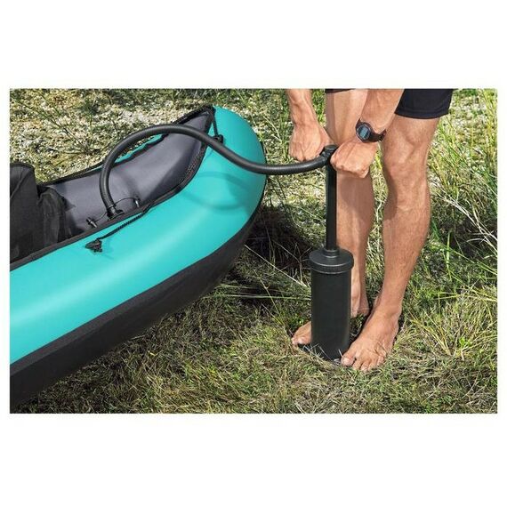 Байдарки: Байдарка BestWay 65052 330 х 86 см, 2 весла, ручной насос, 2 съёмных ребра, 2 сиденья, 1 сумка, ремкомплект фотографии