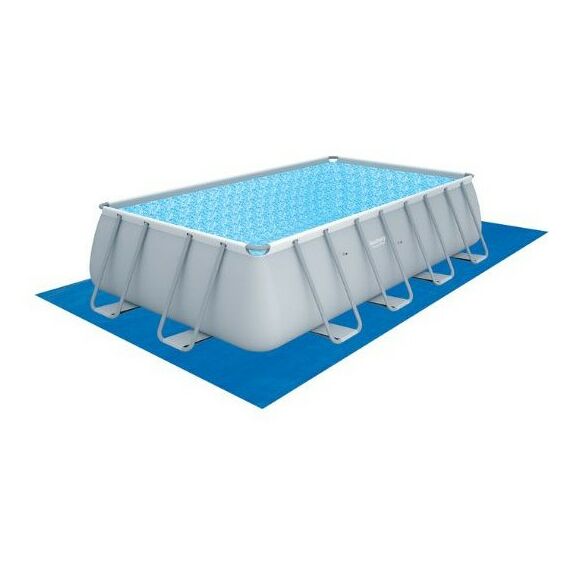Бассейны: Бассейн каркасный BestWay Power Steel 488х244х122 см песочный фильтр насос лестница тент подстилка [56671] фотографии