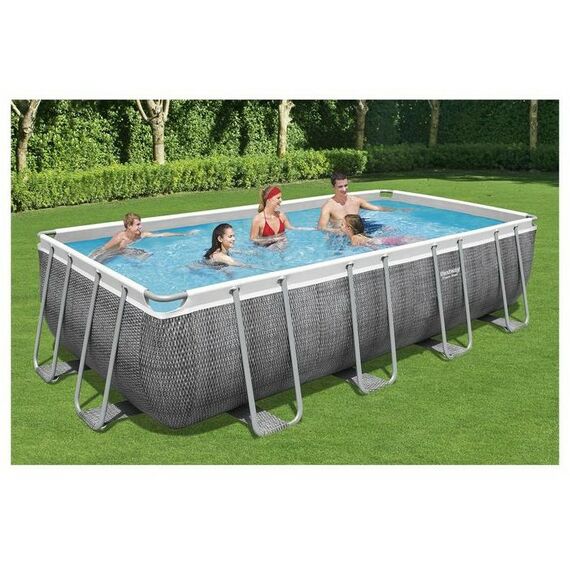 Бассейны: Бассейн каркасный BestWay Power Steel 549 x 274 x 122 см фильтр-насос, тент, лестница [56998] фотографии