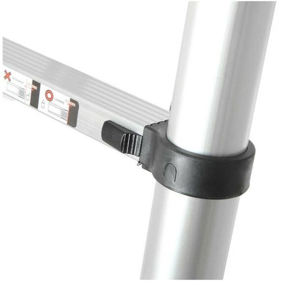 Стремянки и лестницы: Стремянка-лестница телескопическая TUNDRA 1.9 х 1.9 м раскладная, алюминиевая фотографии