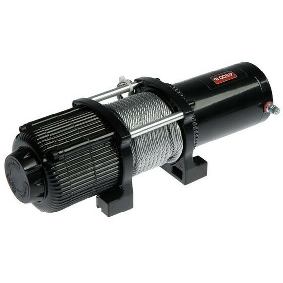 Лебедки, тали, тельферы: Лебедка электрическая TUNDRA 2041 кг (4500 lb) трос 6.5 мм х 10 м, 12/24V, до 6 м/мин фотографии