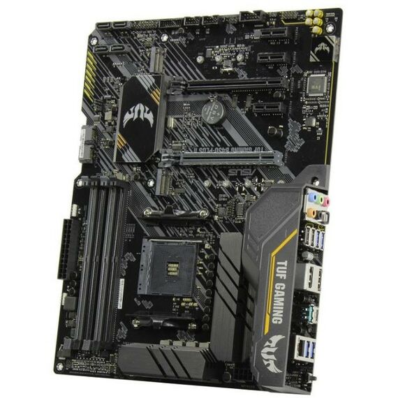 Материнские платы: Материнская плата Asus TUF GAMING B450-PLUS II AM4 <B450> 2xPCI-E HDMI+DP GbLAN SATA ATX 4DDR4 RTL фотографии