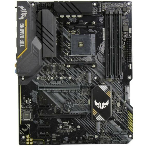 Материнские платы: Материнская плата Asus TUF GAMING B450-PLUS II AM4 <B450> 2xPCI-E HDMI+DP GbLAN SATA ATX 4DDR4 RTL фотографии